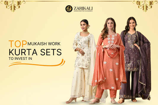 Mukaish Work Kurta Sets