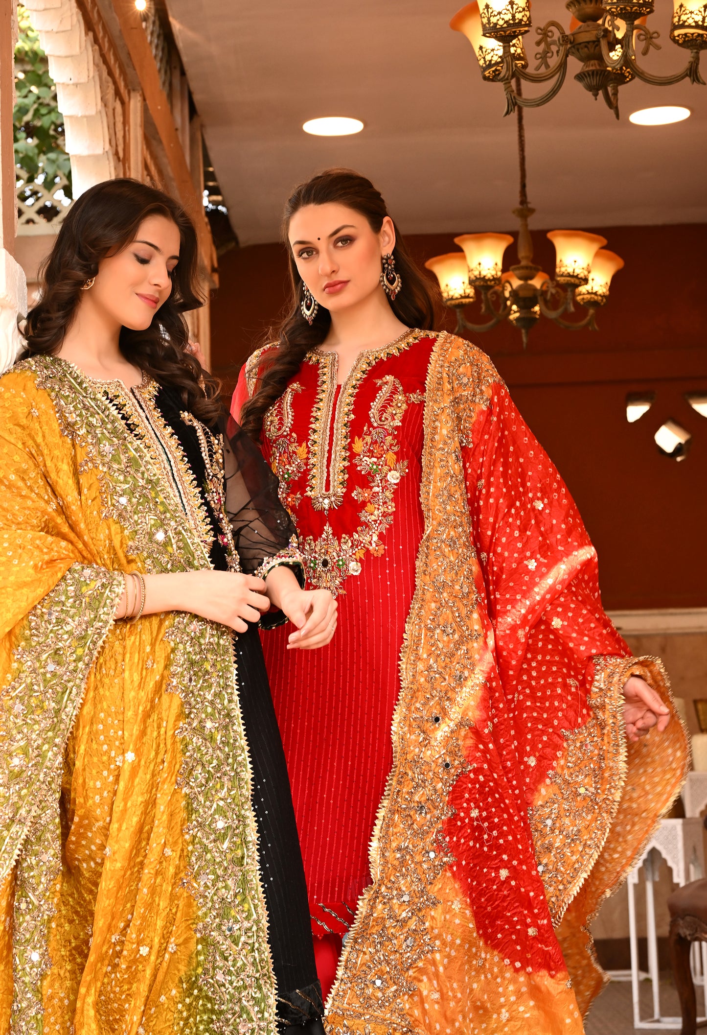 Excellent Black Kurta Set with Charming Gota Patti, Dabka, and Mirror Work