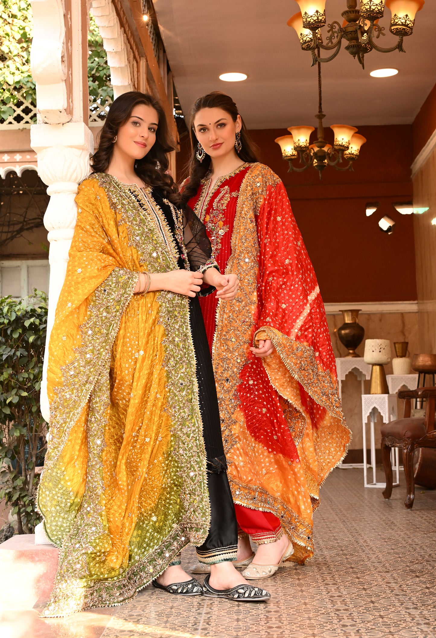 Excellent Black Kurta Set with Charming Gota Patti, Dabka, and Mirror Work