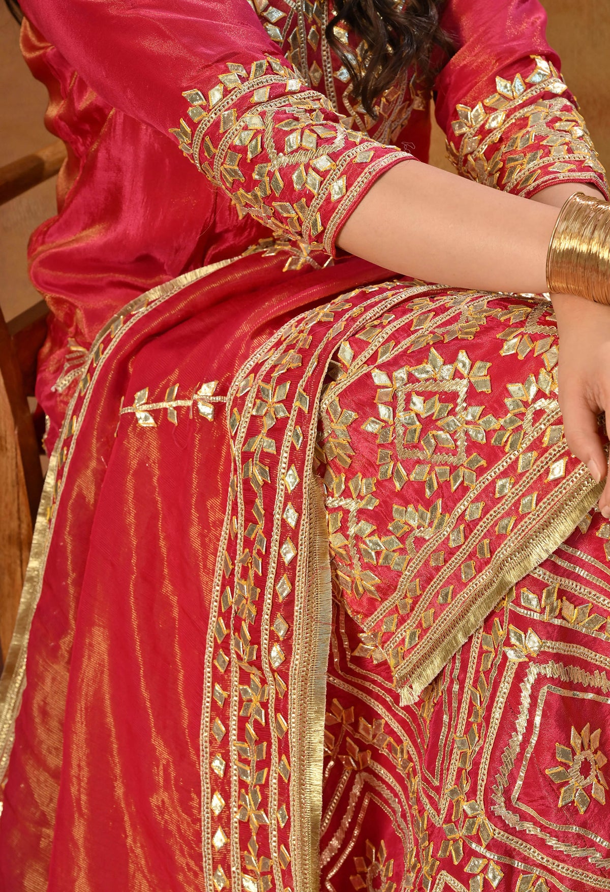 Dreamy Pink Lehenga Set with Gotta Work