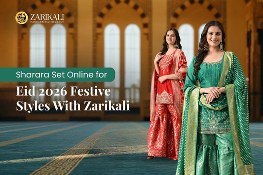 Sharara Set Online for Eid 2026: Festive Styles With Zarikali