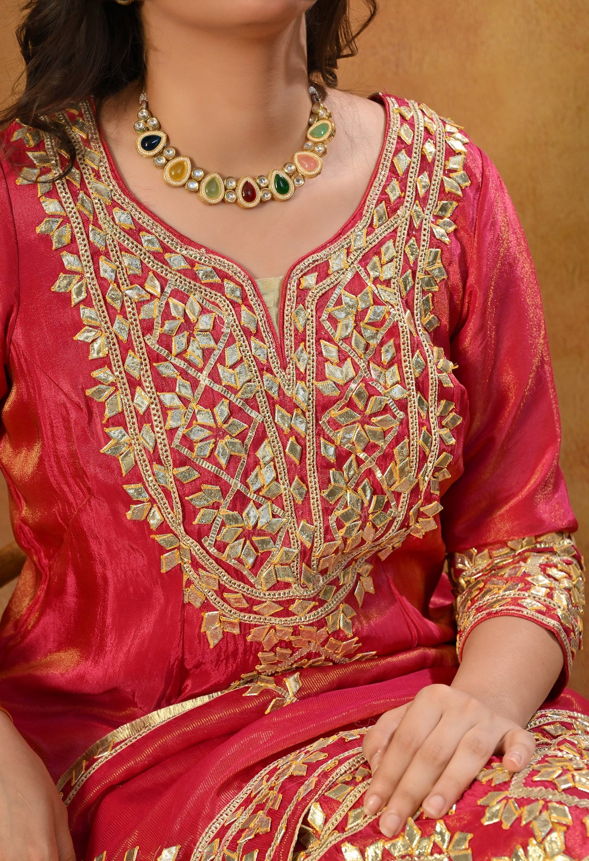 Dreamy Pink Lehenga Set with Gotta Work